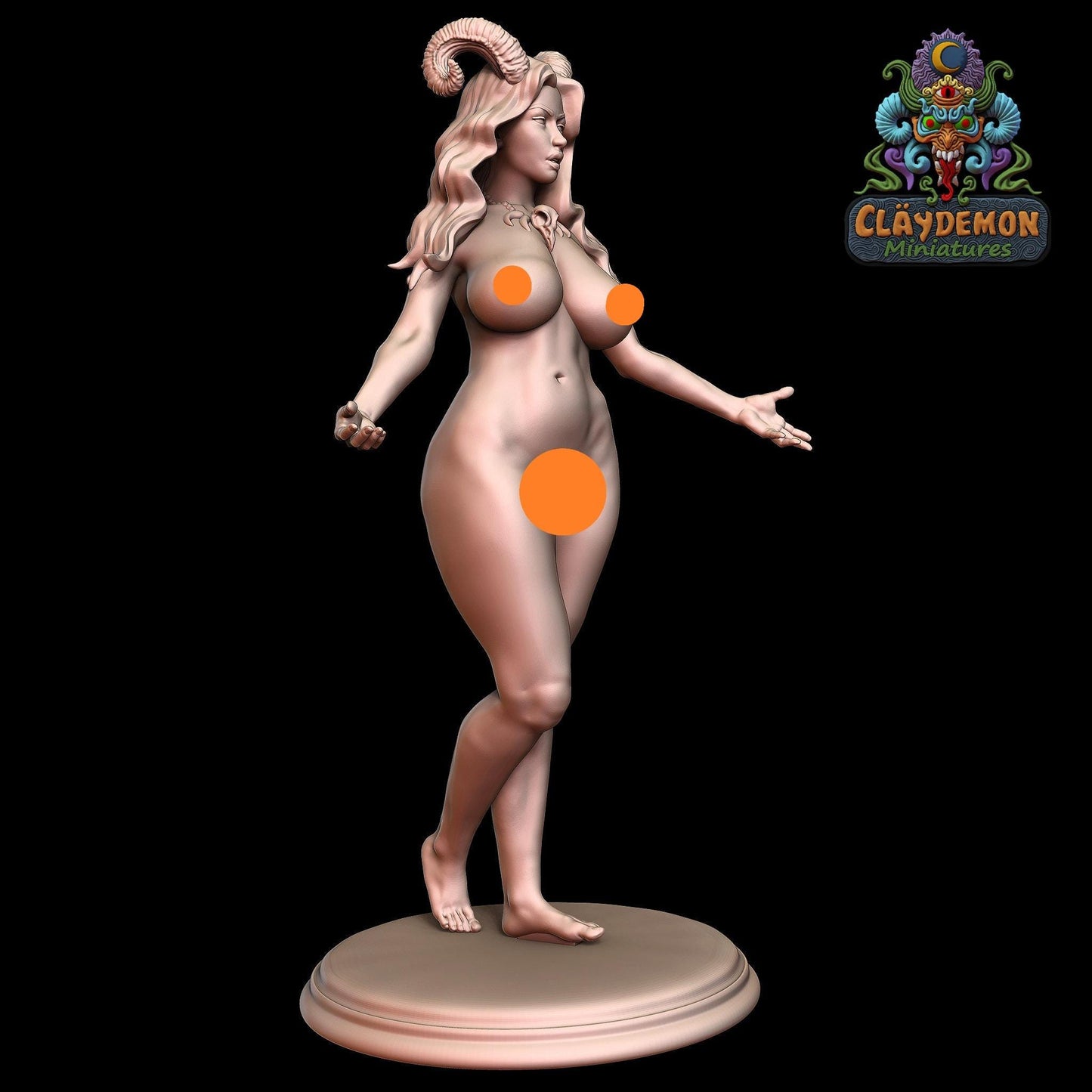 Azami the Ghost Conjurer Miniature - by Claydemon Miniatures