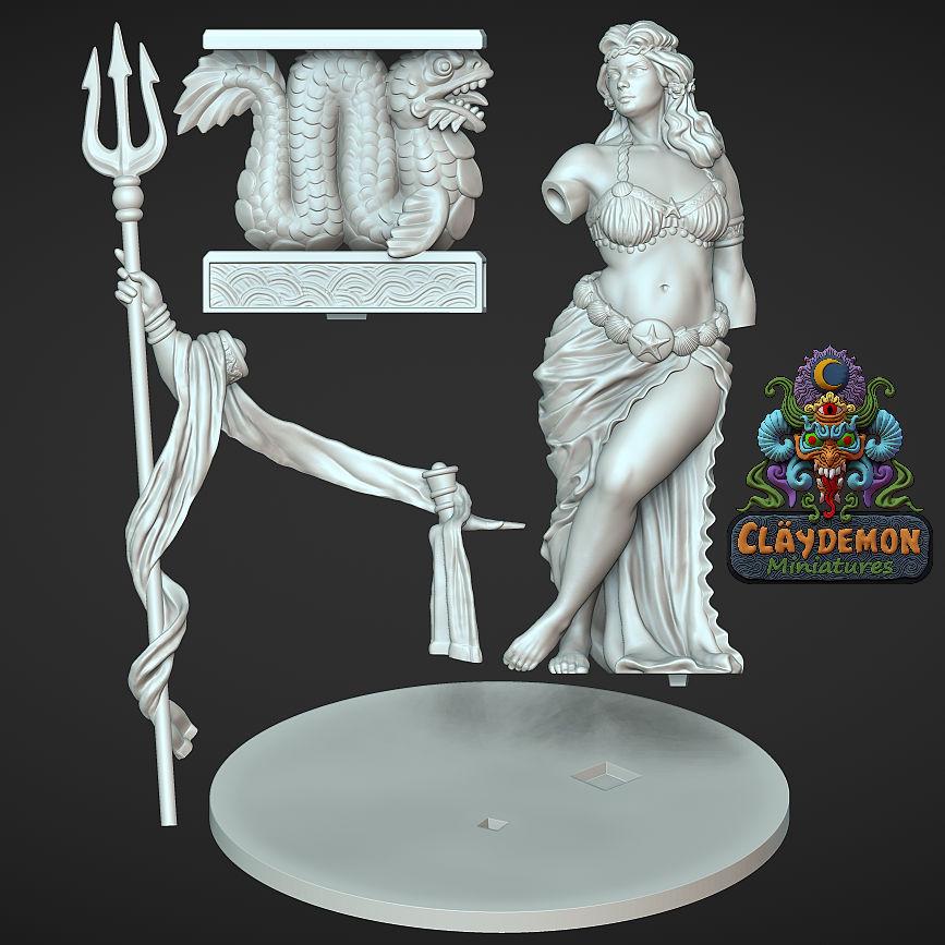 Goddess Dione Miniature - by Claydemon Miniatures