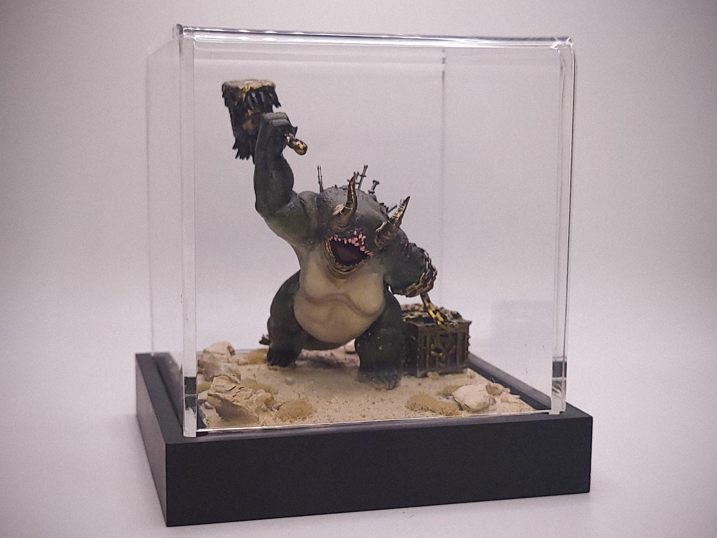 Gold Afflicted Demon Miniature - by Jigglystix