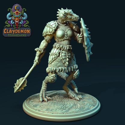 Zildrah the Dragonkin Miniature - by Claydemon Miniatures