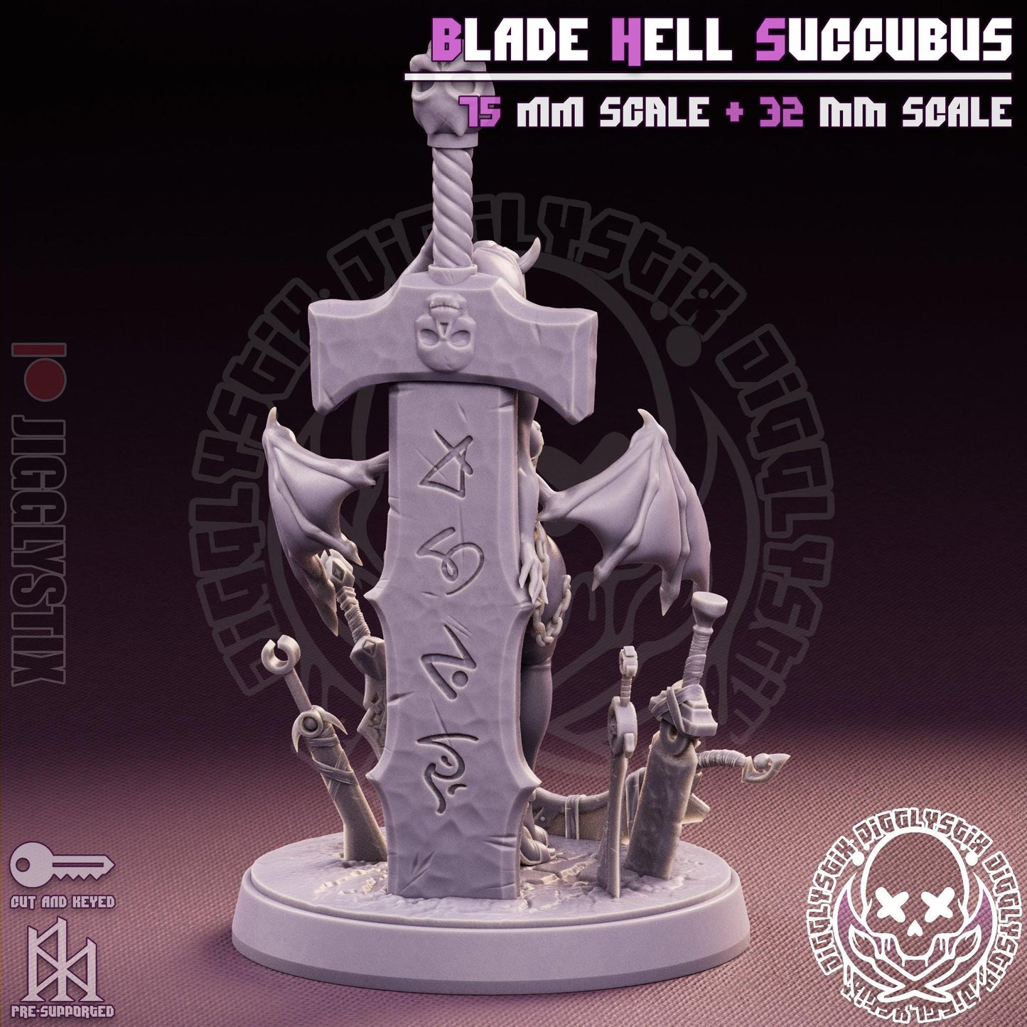 Blade Milf Succubus Miniature - by Jigglystix