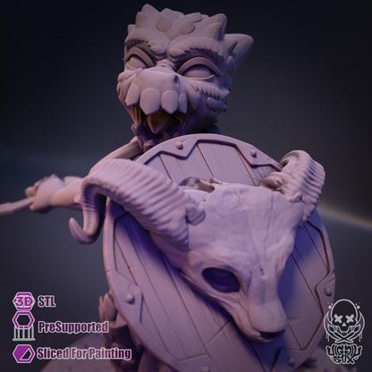 Embattlement Saber Kobold Miniature - by Jigglystix