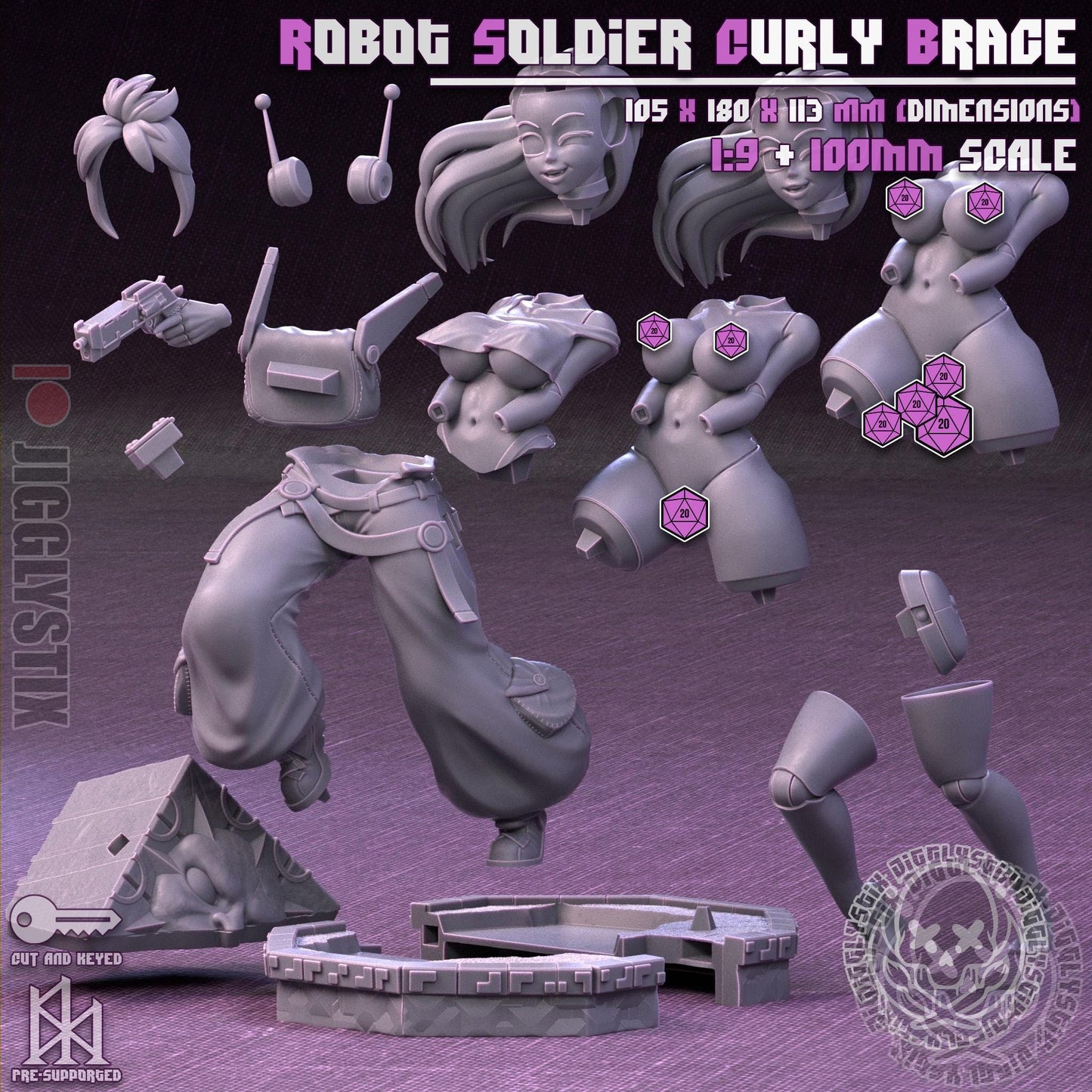 Robot Soldier Curly Brace Miniature - by Jigglystix