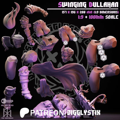 Swinging Dullahan Miniature - by Jigglystix