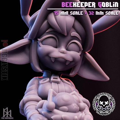 Beekeeper Goblin Miniature - by Jigglystix