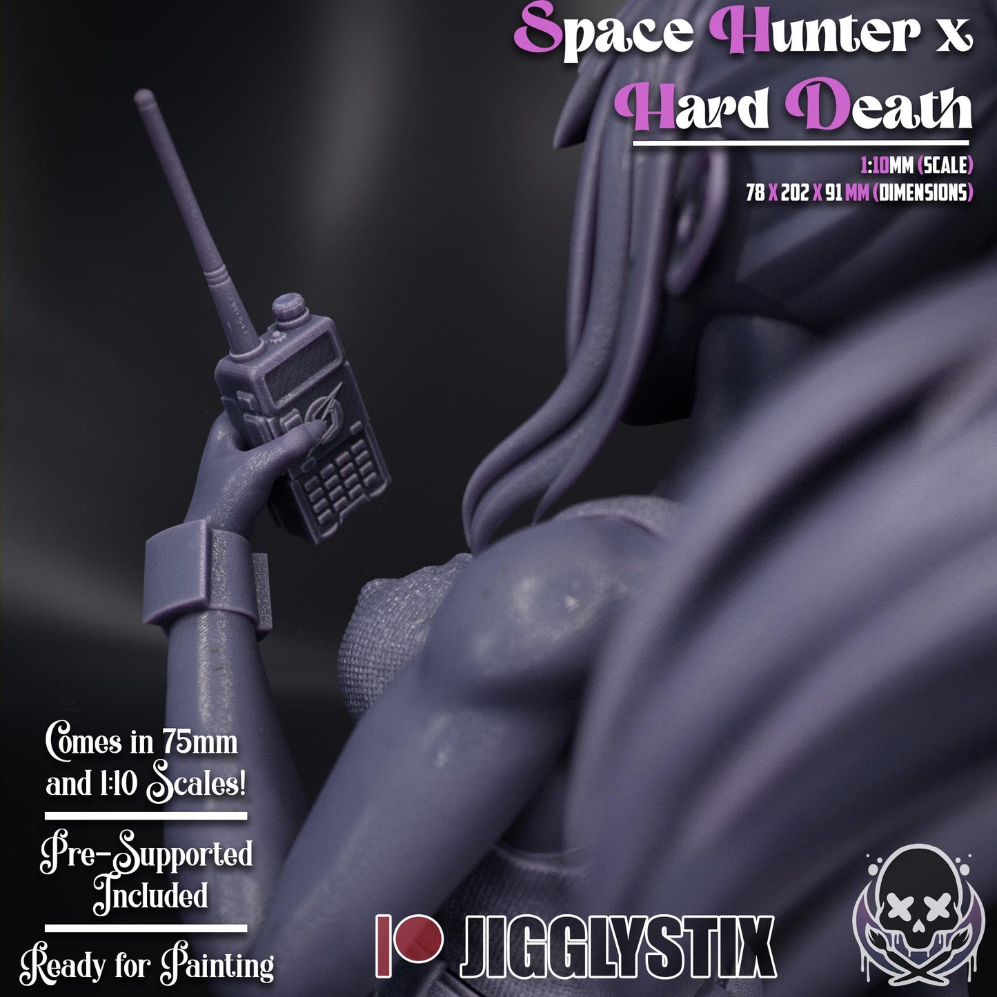 Space Bounty Hunter Death Harder Miniature - by Jigglystix