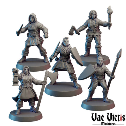 Human Mercenary Warband Miniatures SET G - by Vae Victis Miniatures