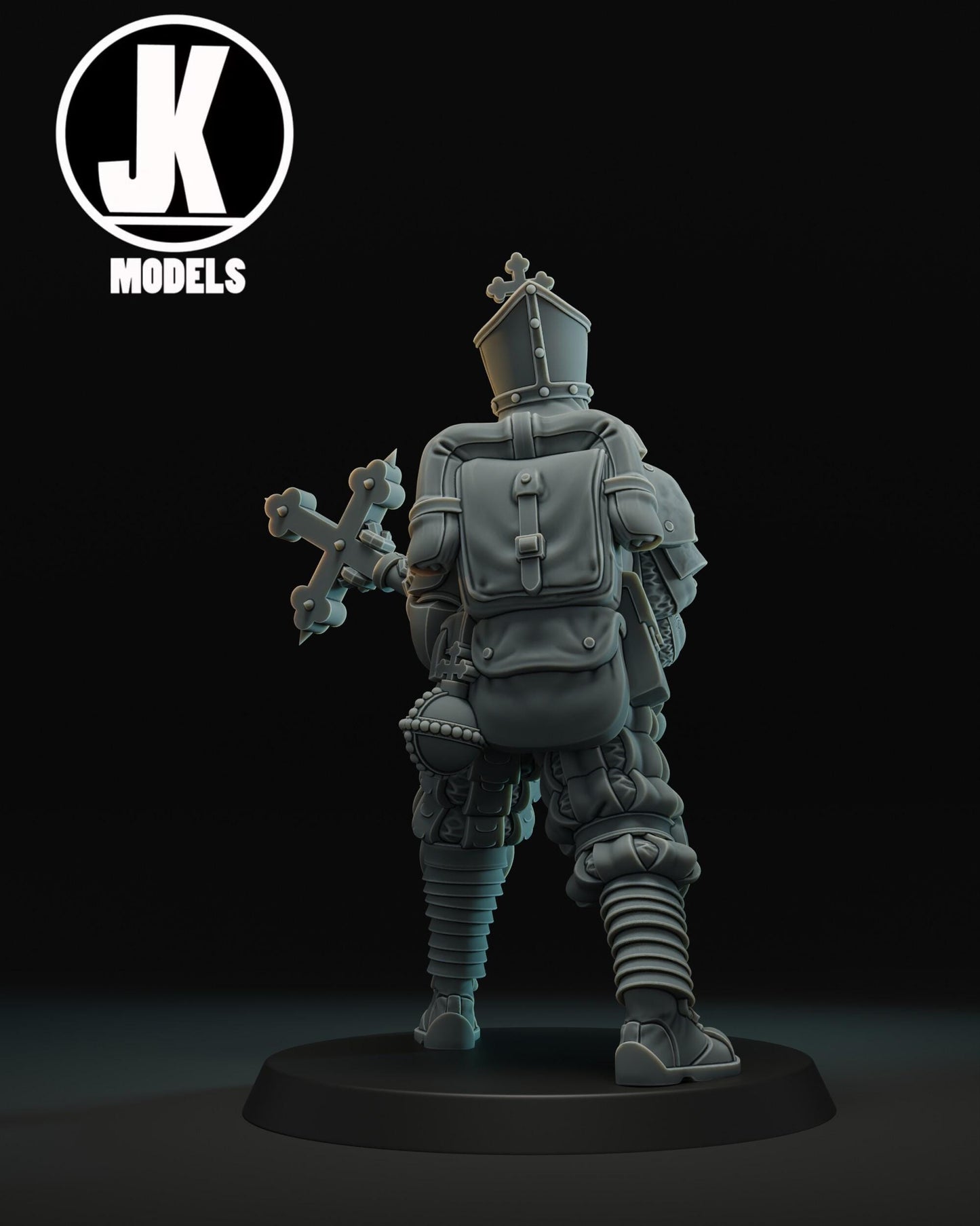 Battle Cleric Miniature - JK Remo Models