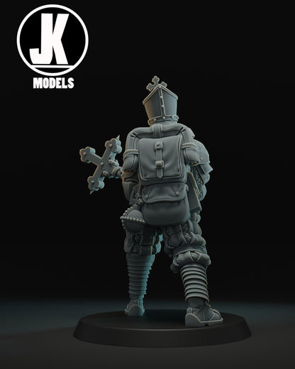 Battle Cleric Miniature - JK Remo Models