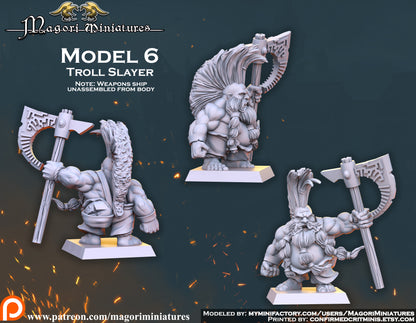 Dwarven Treasure Hunter Miniatures - by Magori Miniatures