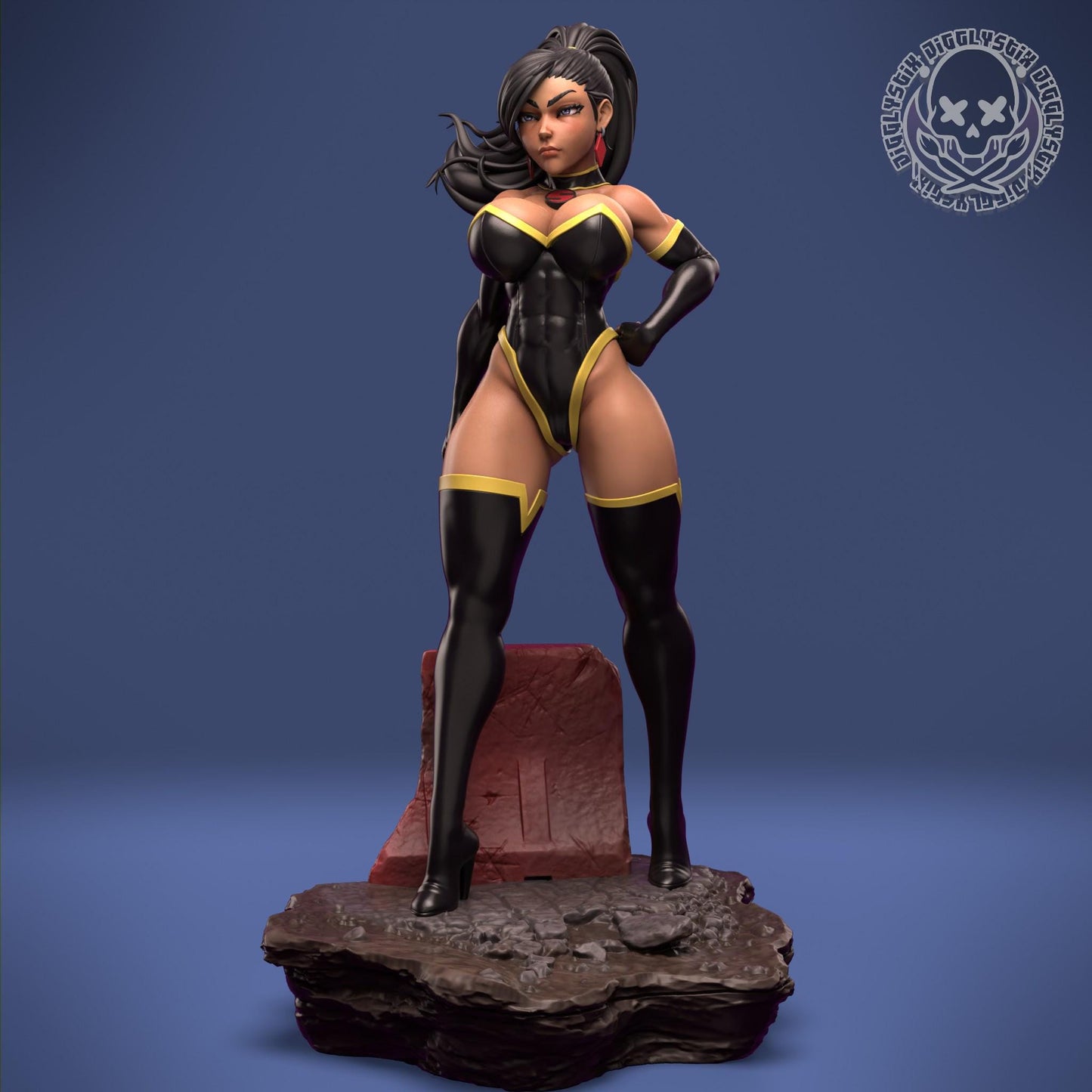 Evil Woman of Steel Miniature - by Jigglystix