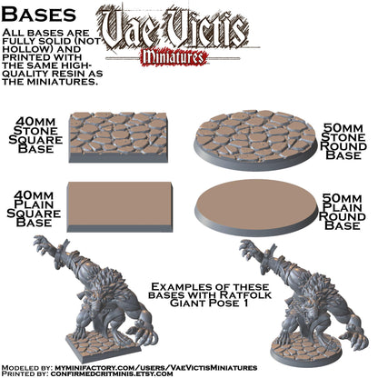 Ratfolk Giant Miniatures - by Vae Victis Miniatures