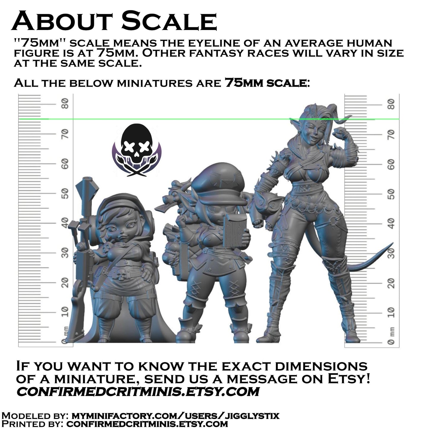 Fantasy Fighter Goblin Miniature - by Jigglystix