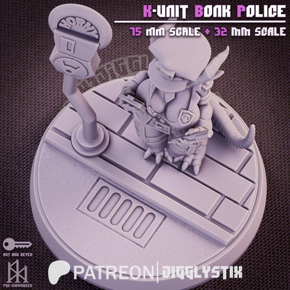 Kobold Cop K-Unit Bonk Police Miniature - by Jigglystix