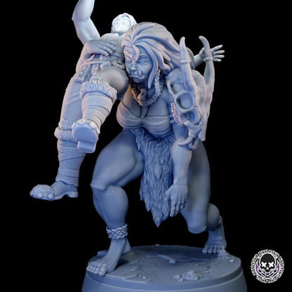 Fem Orc Abduction Miniature - by Jigglystix