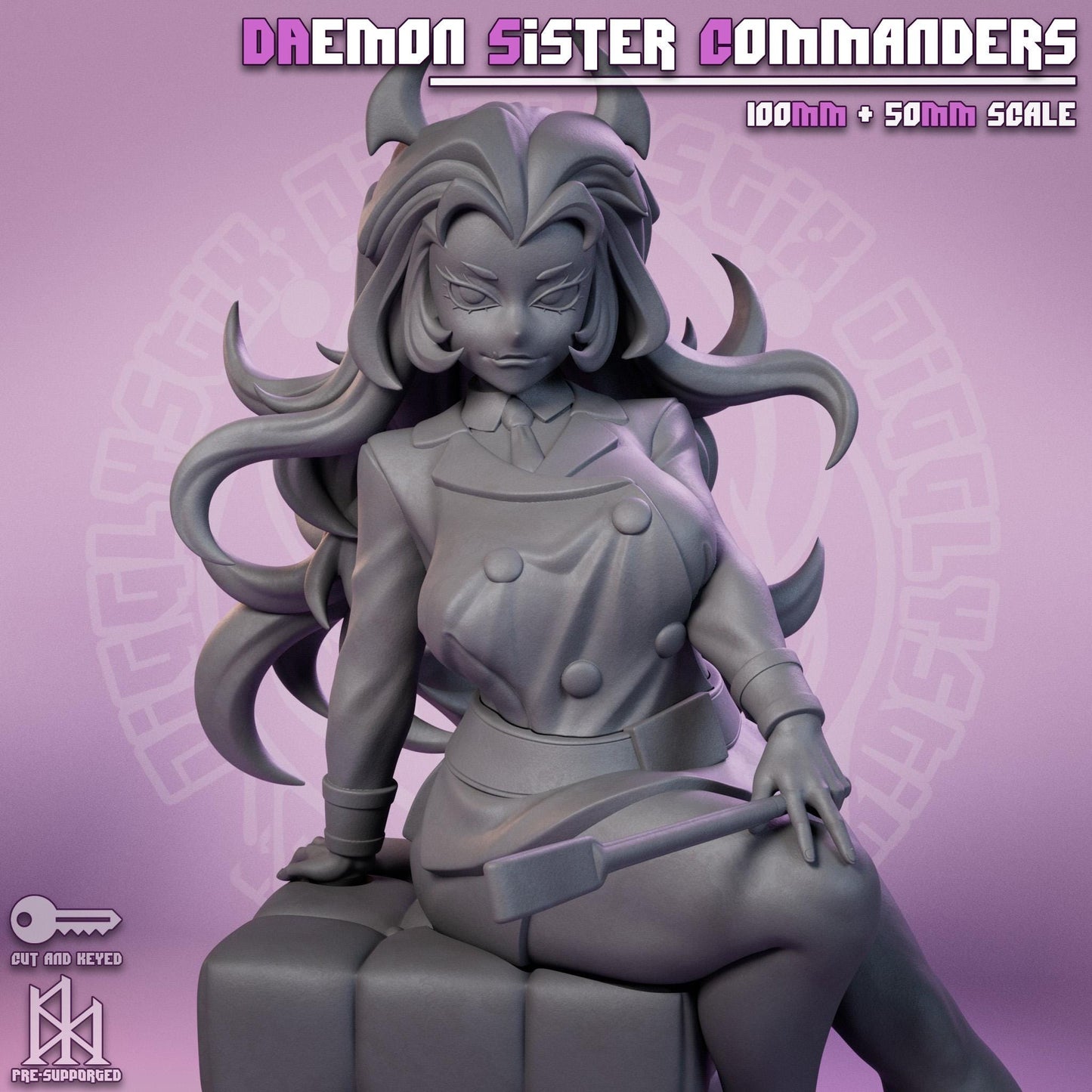 Daemon Sister Commanders Miniature - by Jigglystix