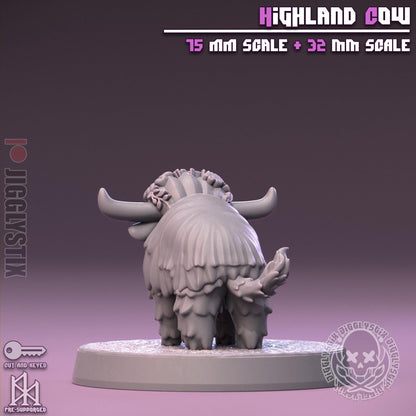 Highland Cow Miniature - by Jigglystix