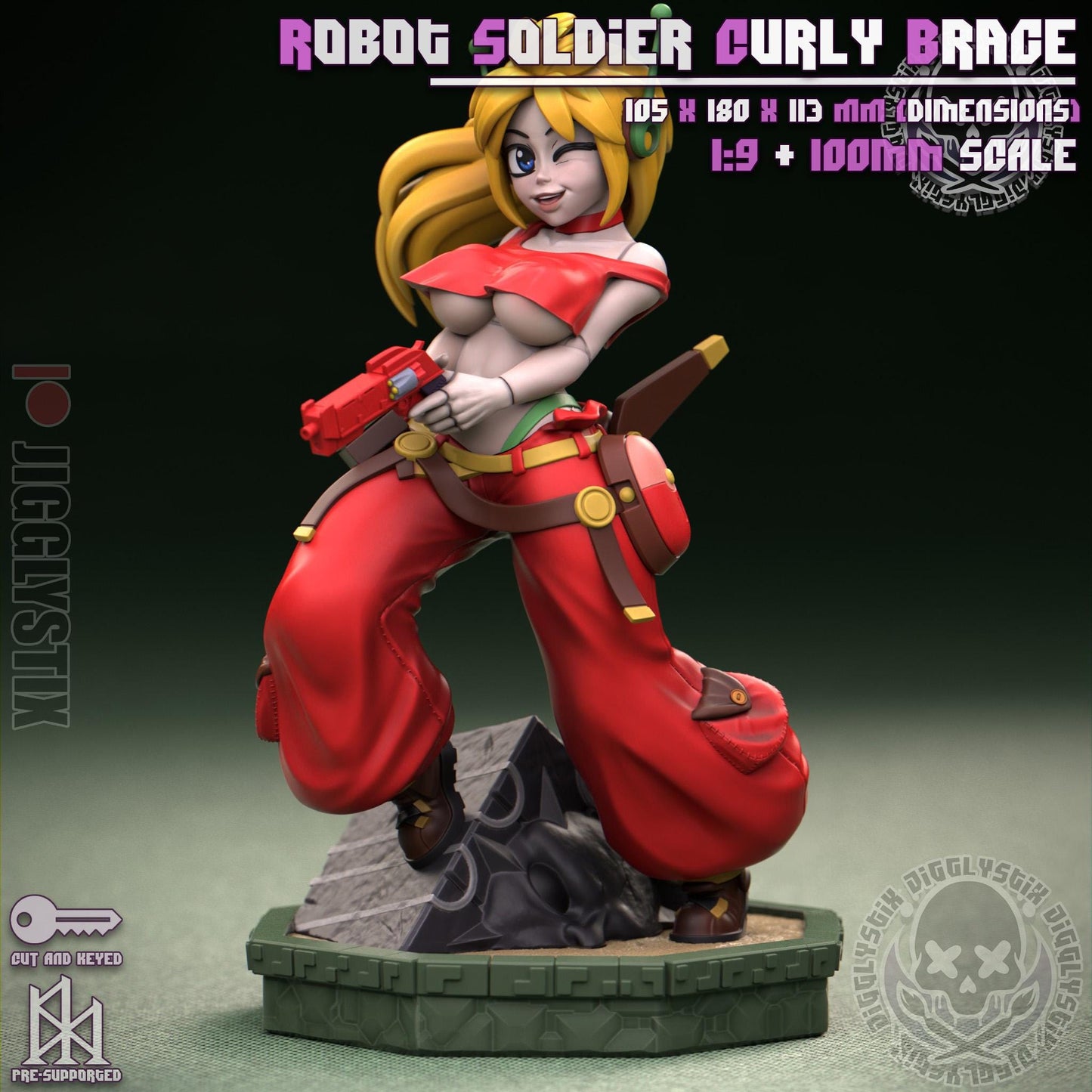 Robot Soldier Curly Brace Miniature - by Jigglystix