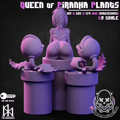 Queen of Piranha Plants Miniature - by Jigglystix