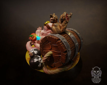 Kobold Sapper Break Time Miniature - by Jigglystix