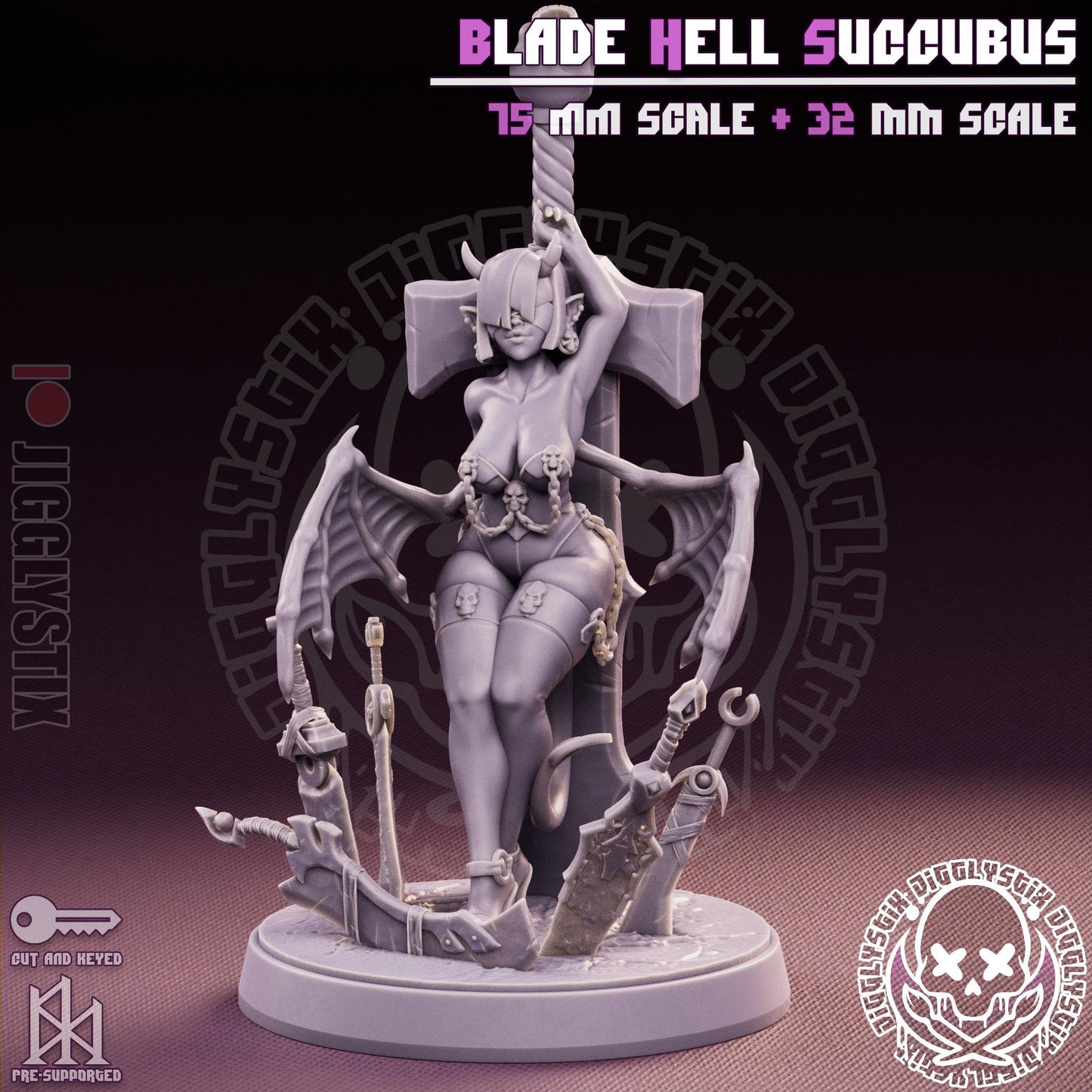 Blade Milf Succubus Miniature - by Jigglystix