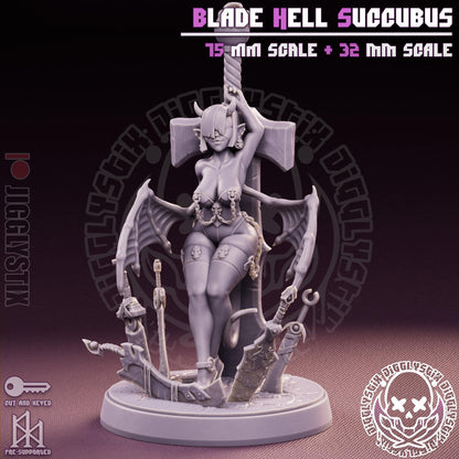Blade Milf Succubus Miniature - by Jigglystix