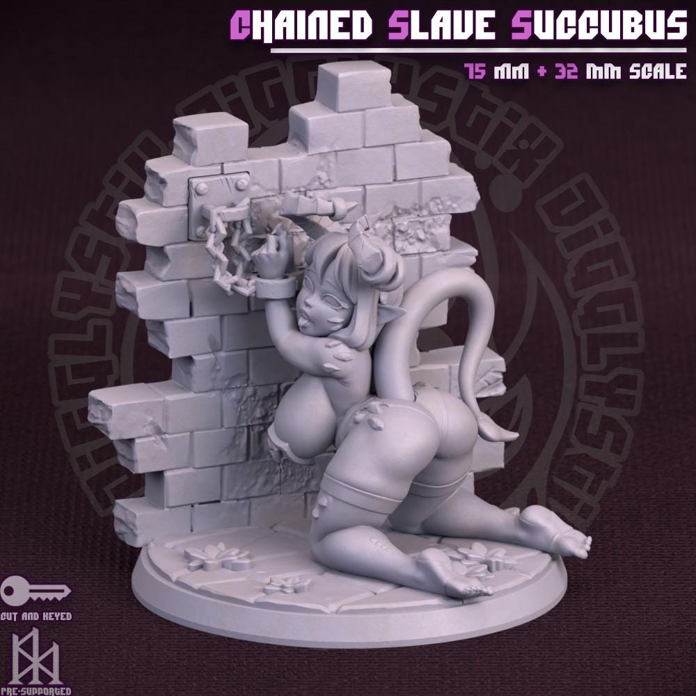 Chained Succubus Miniature - by Jigglystix
