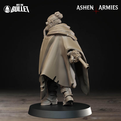 Holy Shogunate Sniper Priest Miniature - Ashen Armies by Bite the Bullet