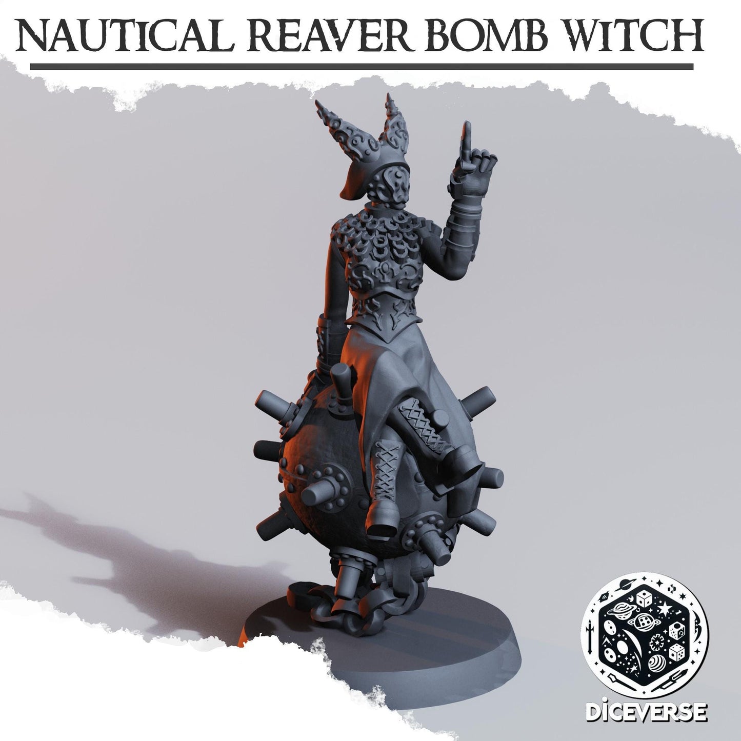 Nautical Reaver Bomb Witch Miniature - Diceverse