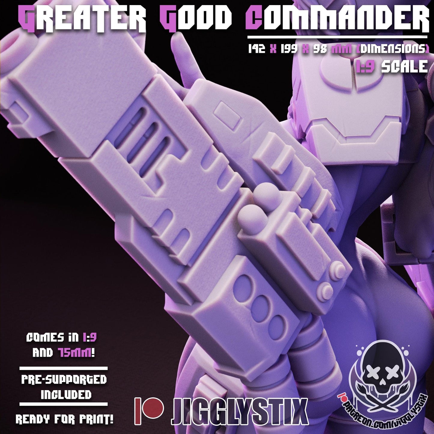 Greater Good Commander Miniature - by Jigglystix