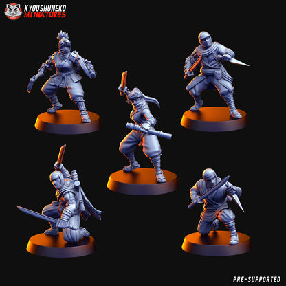 Japanese Ninja Unit Miniatures - by Kyoushuneko Miniatures