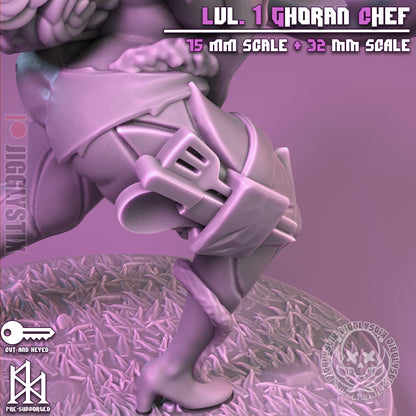 Lvl 1 Ghoran Chef Miniature - by Jigglystix