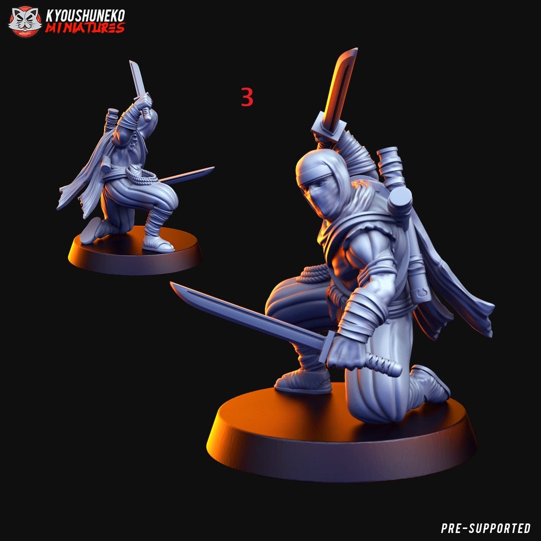 Japanese Ninja Unit Miniatures - by Kyoushuneko Miniatures