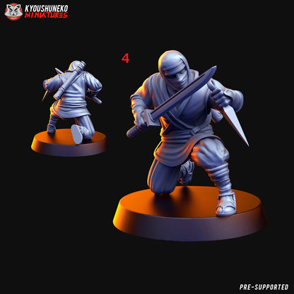 Japanese Ninja Unit Miniatures - by Kyoushuneko Miniatures