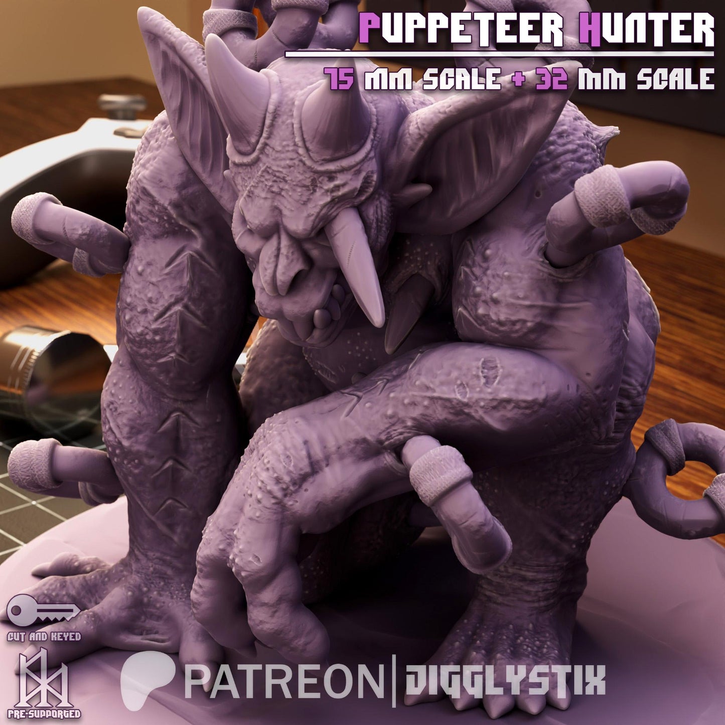 Puppeteer Hunter Miniature - by Jigglystix