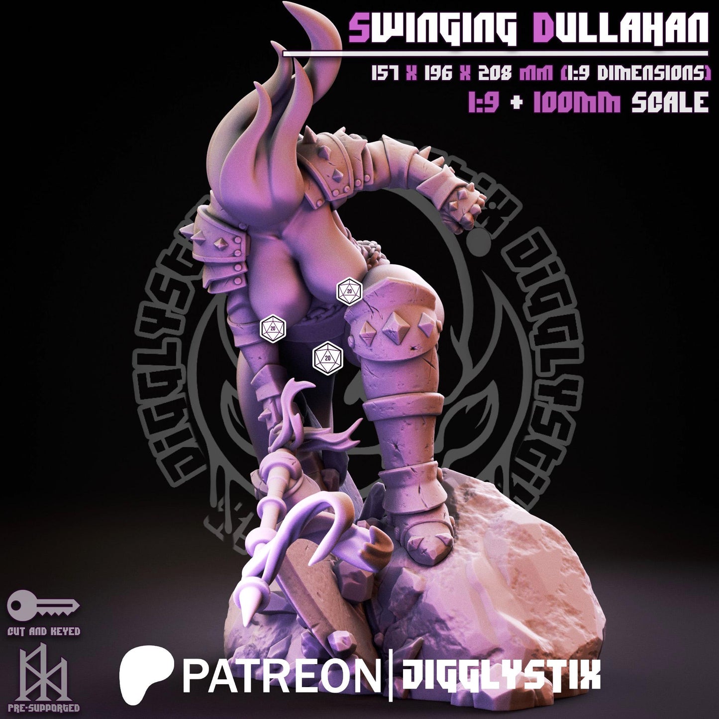 Swinging Dullahan Miniature - by Jigglystix