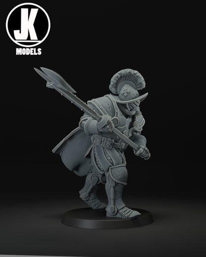Papal Heavy Infantry Polearm Miniature - JK Remo Models