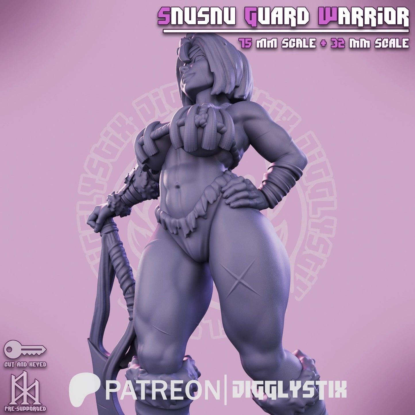 SnuSnu Guard Warrior Miniature - by Jigglystix