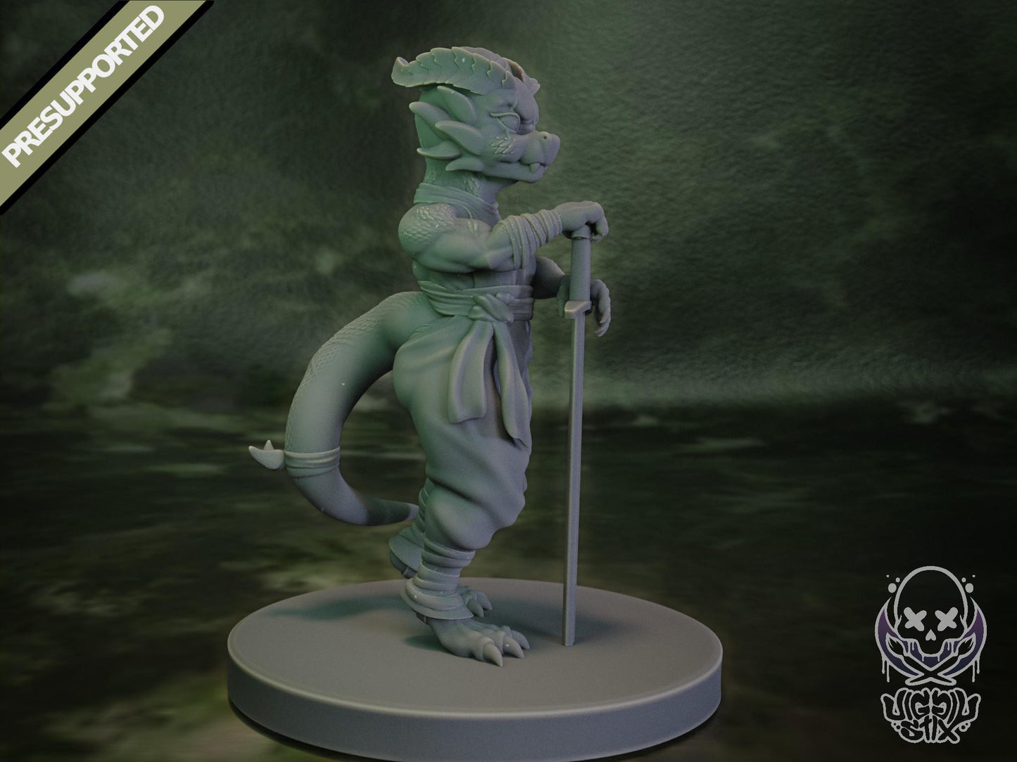 Desert Kobold Warrior Miniature - by Jigglystix