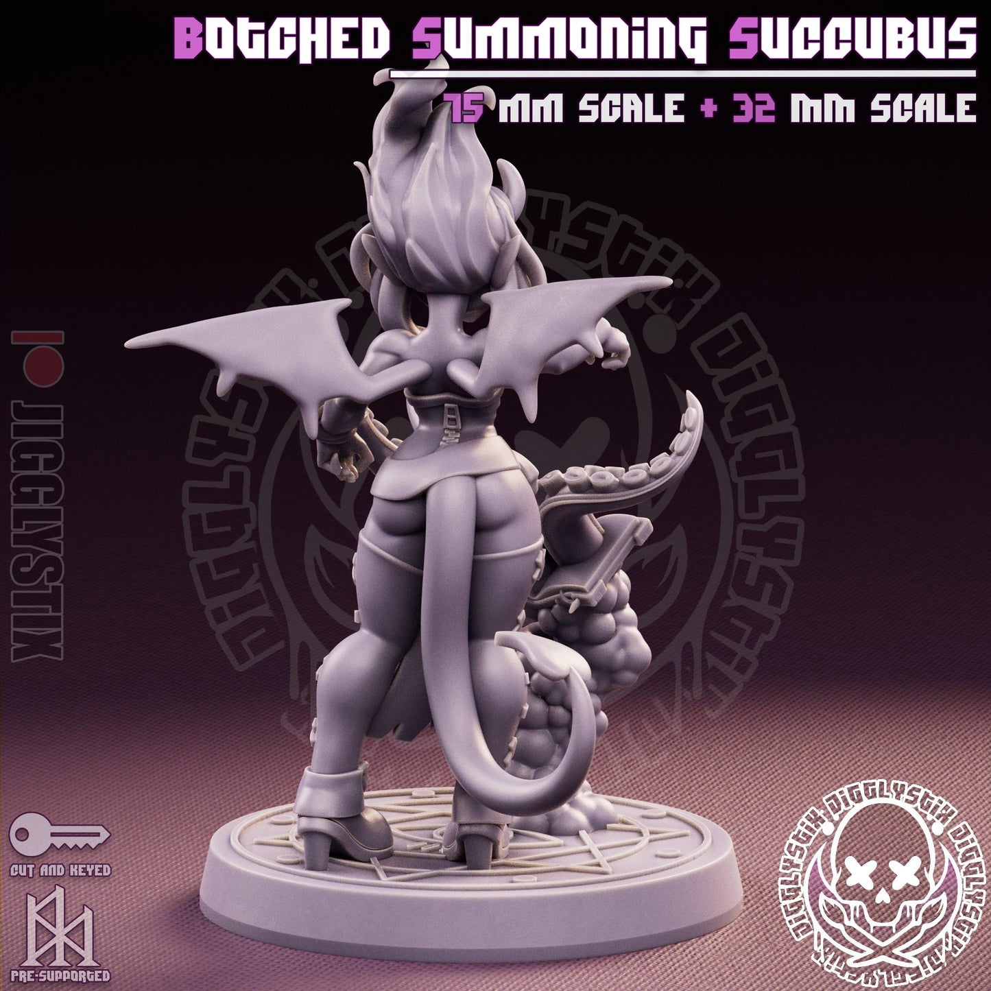 Botched Summoning Succubus Miniature - by Jigglystix