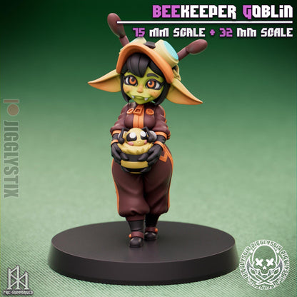 Beekeeper Goblin Miniature - by Jigglystix