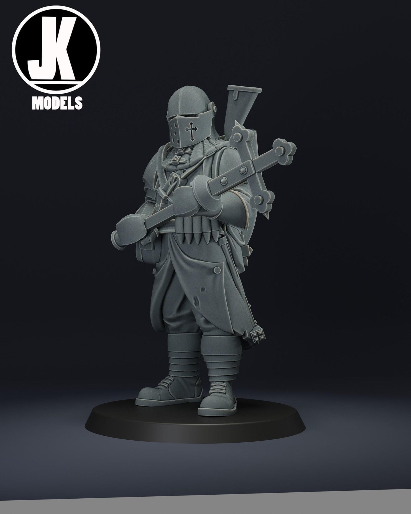 Trench Soldier with Cross-maul Miniature - JK Remo Models