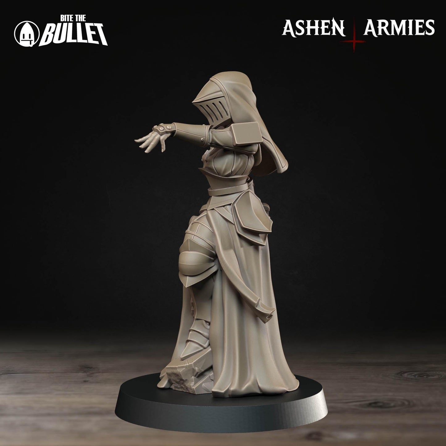 Sanctified Legion Remedios the Combat Medic Miniature - Ashen Armies by Bite the Bullet