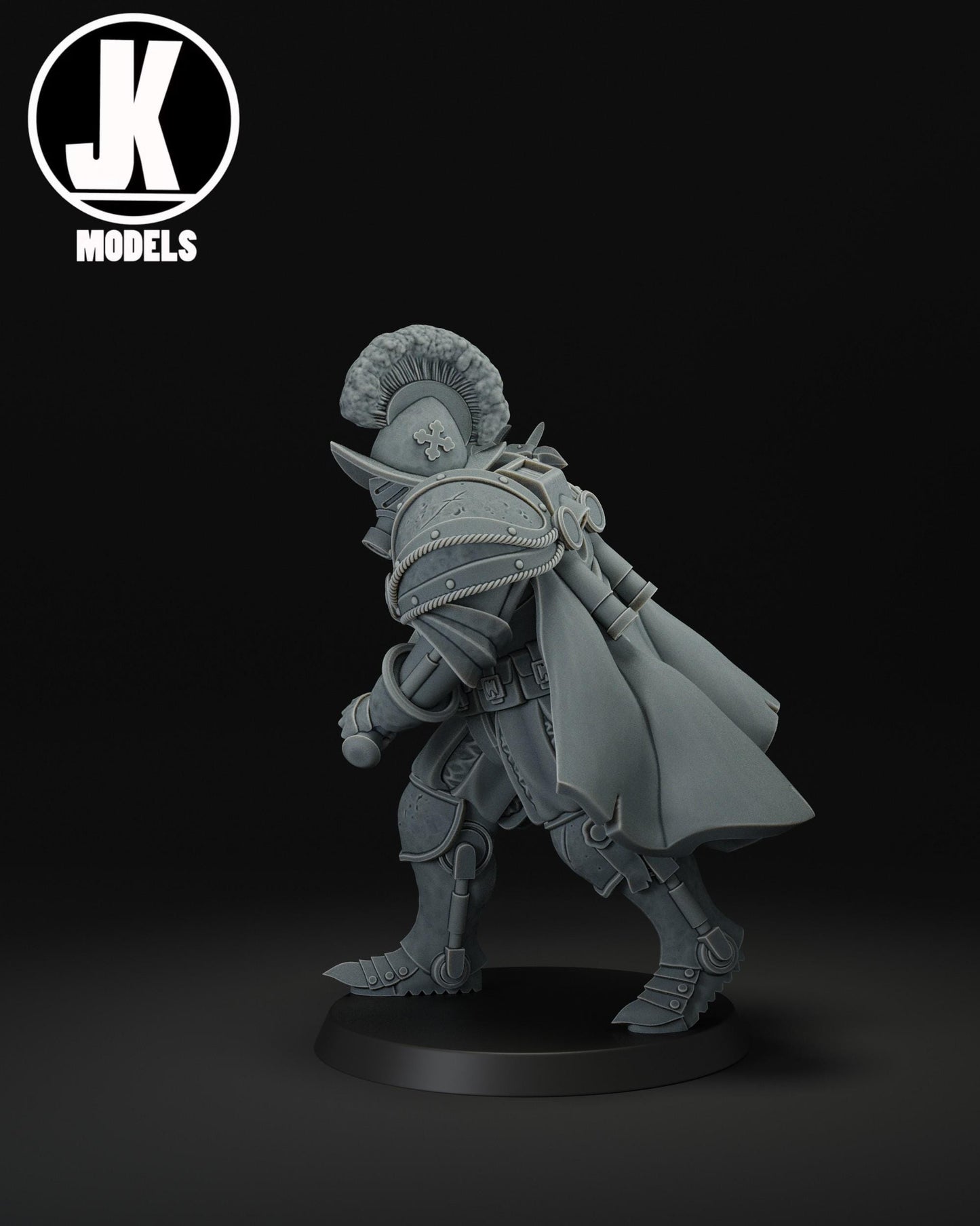 Papal Heavy Infantry Polearm Miniature - JK Remo Models