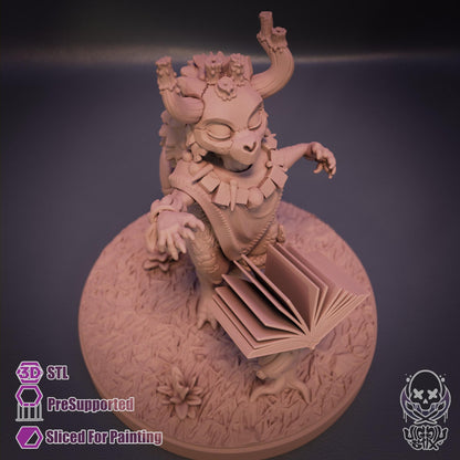 Moon Forest Witch Kobold Miniature - by Jigglystix