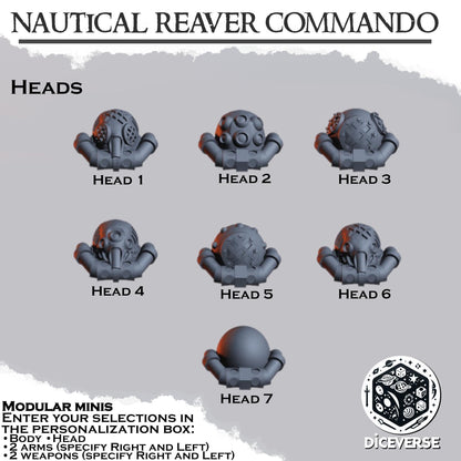 Nautical Reaver Commando Modular Miniatures - Diceverse