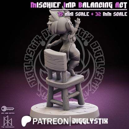 Mischief Imp Balancing Act Miniature - by Jigglystix