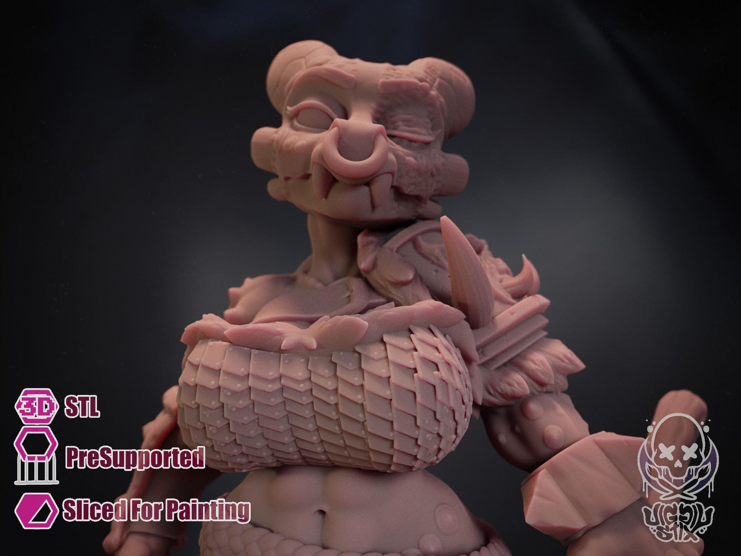 Forlorn Ramshackle Kobold Miniature - by Jigglystix