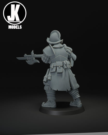 Papal Halberdier Miniature - JK Remo Models