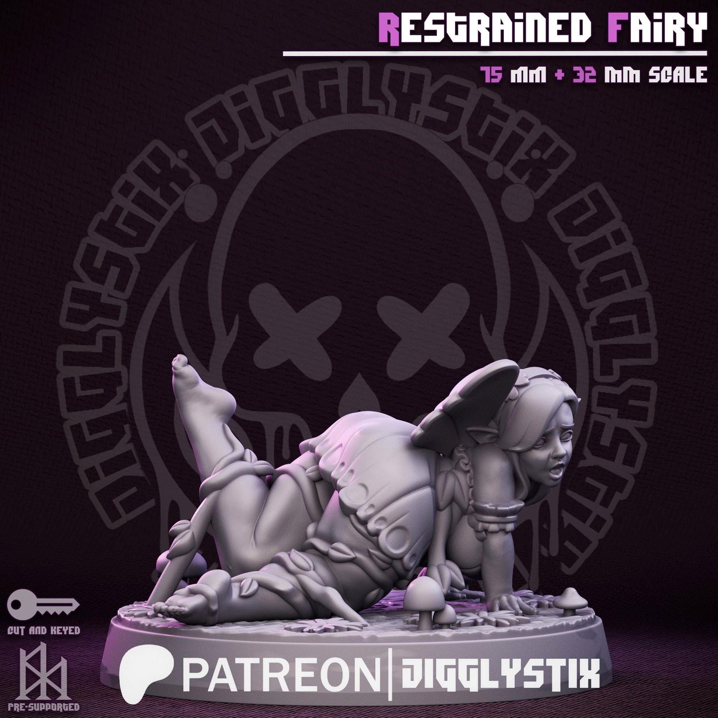 Restrained Garden Fairy Miniature - by Jigglystix